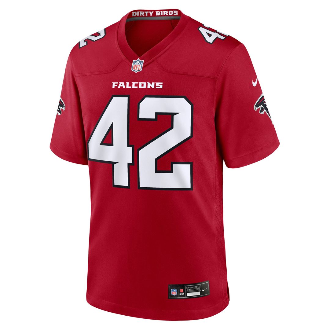 Men's Atlanta Falcons Josh Woods Nike Red Team Game Jersey