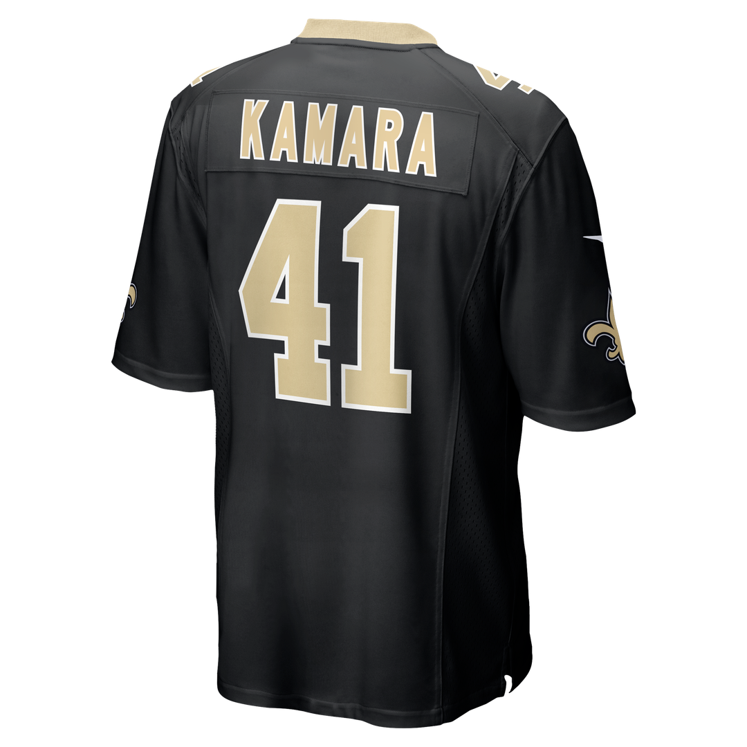 Men's New Orleans Saints Alvin Kamara Nike Black Game Jersey