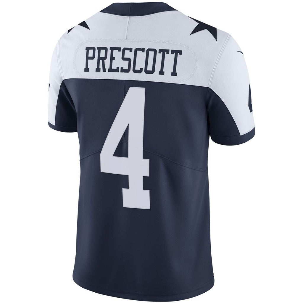 Men's Dallas Cowboys Dak Prescott Nike White Vapor Limited Player Jersey