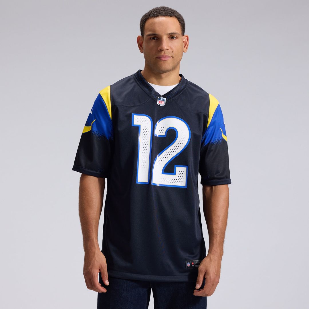 Men's Los Angeles Rams Puka Nacua Nike Dark Blue Rivalries Collection Game Jersey