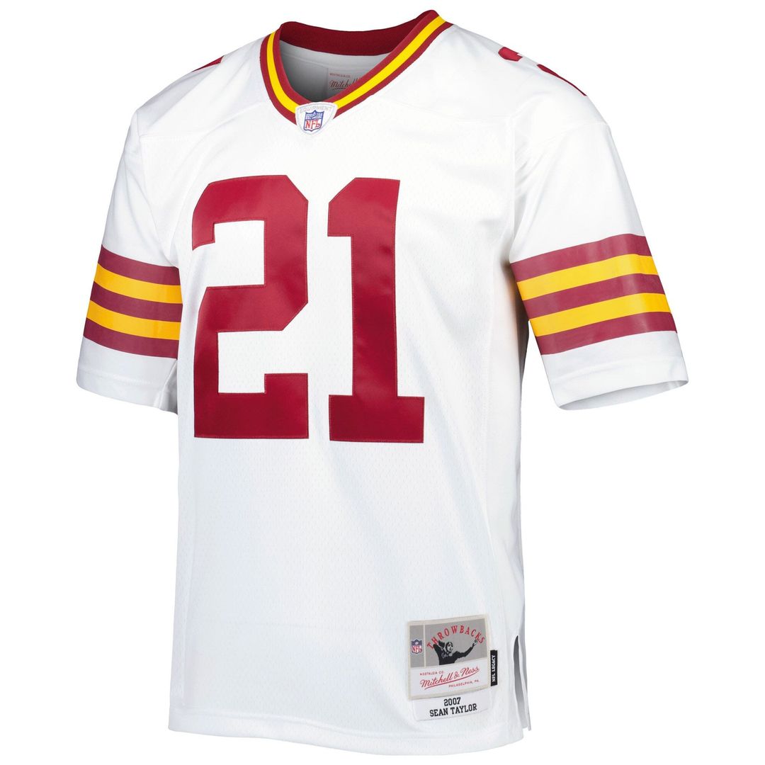 Men's Washington Commanders Sean Taylor Mitchell & Ness White Big & Tall 2007 Legacy Retired Player Jersey
