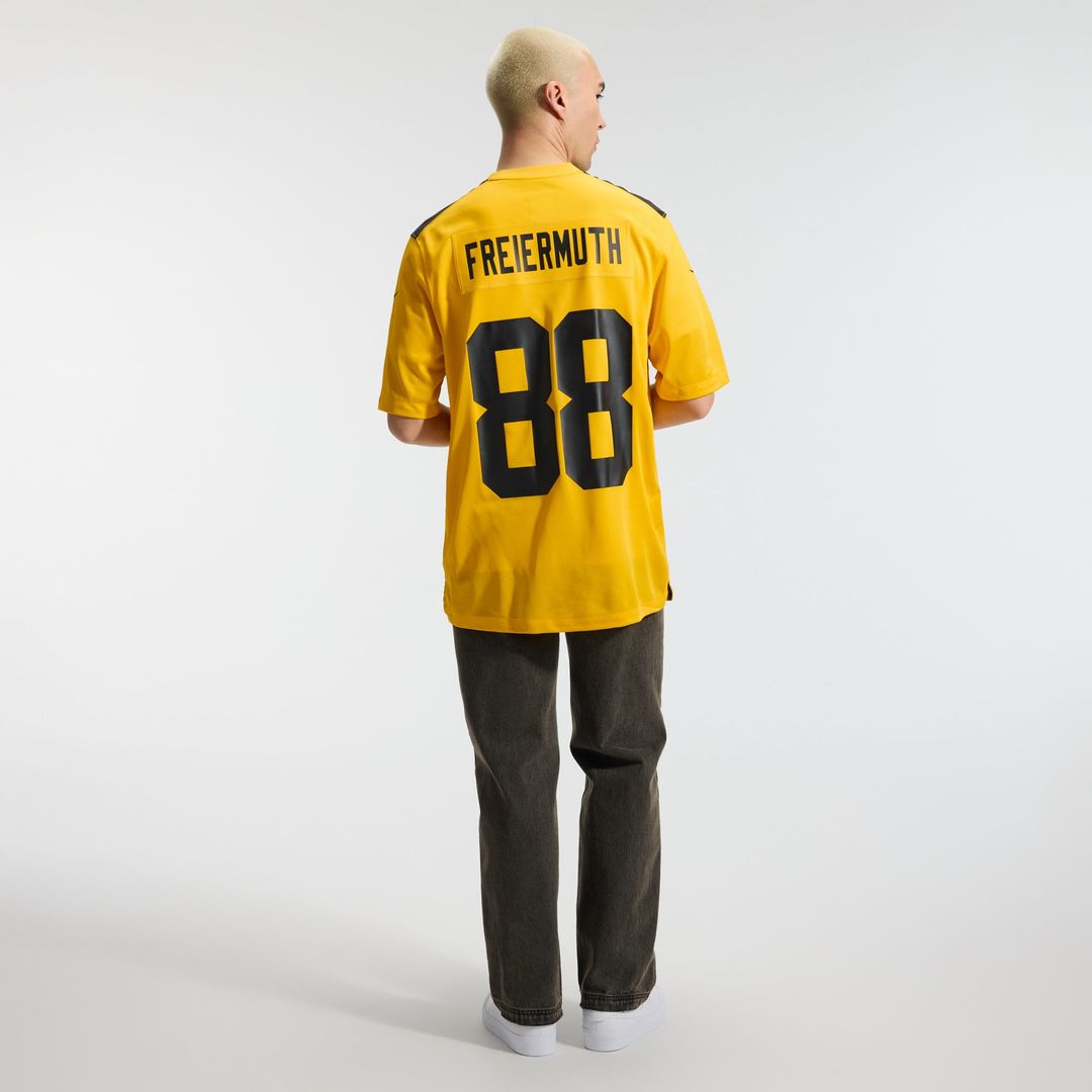 Men's Pittsburgh Steelers Pat Freiermuth Nike Gold Alternate 1933 Throwback Game Jersey
