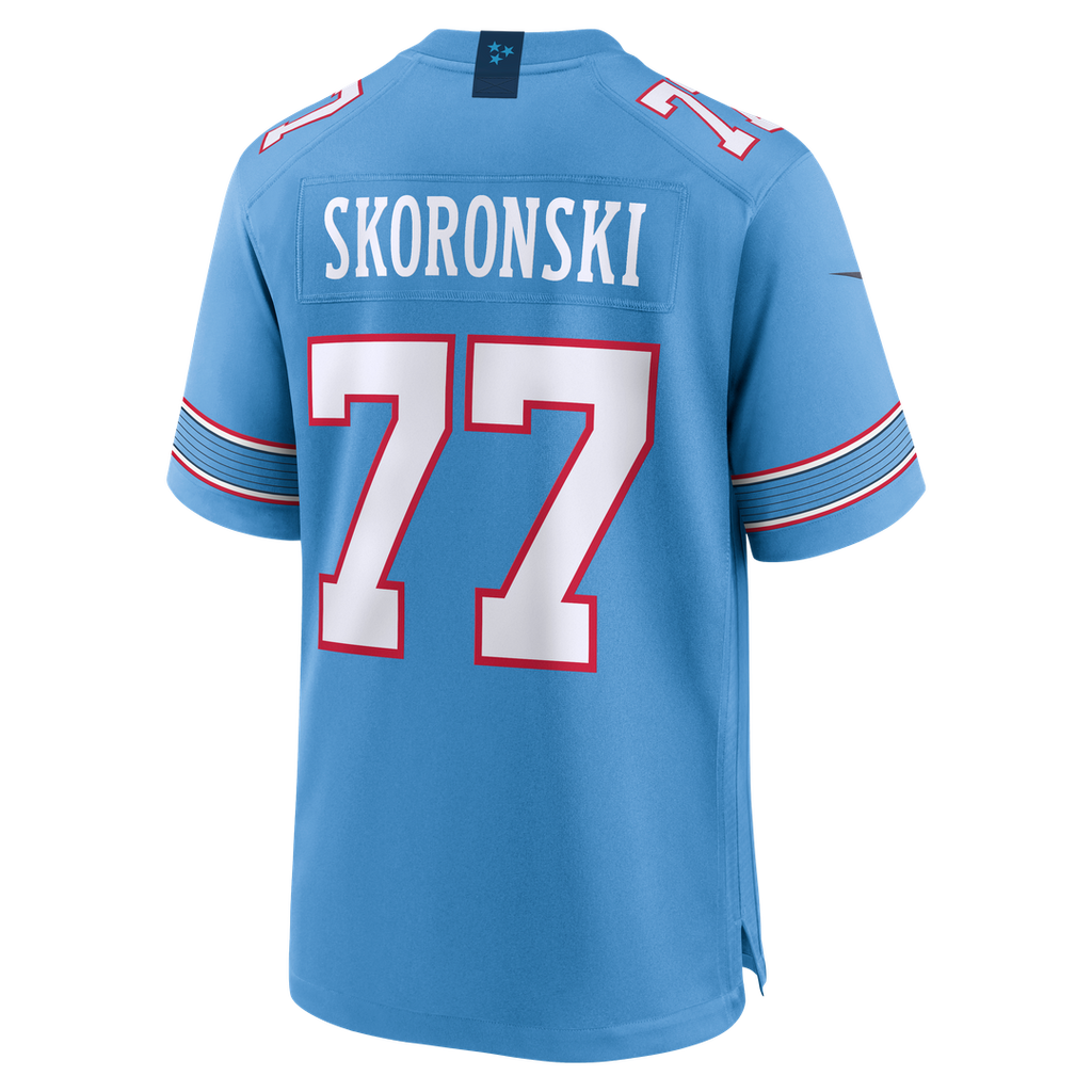 Men's Tennessee Titans Peter Skoronski Nike Light Blue Game Jersey
