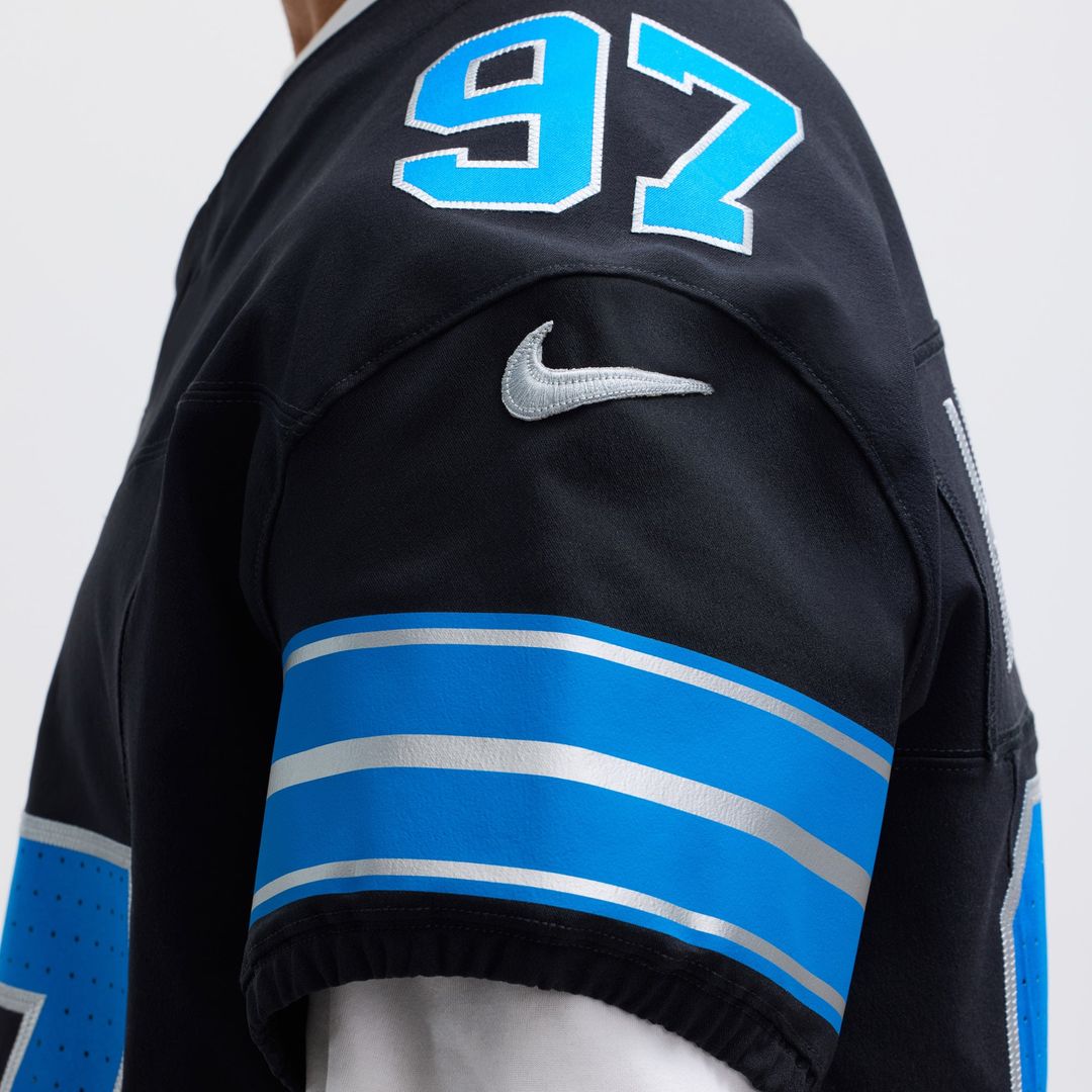 Men's Detroit Lions Aidan Hutchinson Nike Black Alternate Vapor F.U.S.E. Elite Jersey