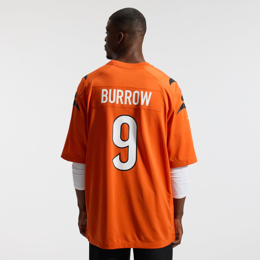 Men's Cincinnati Bengals Joe Burrow Nike Orange Alternate Game Jersey