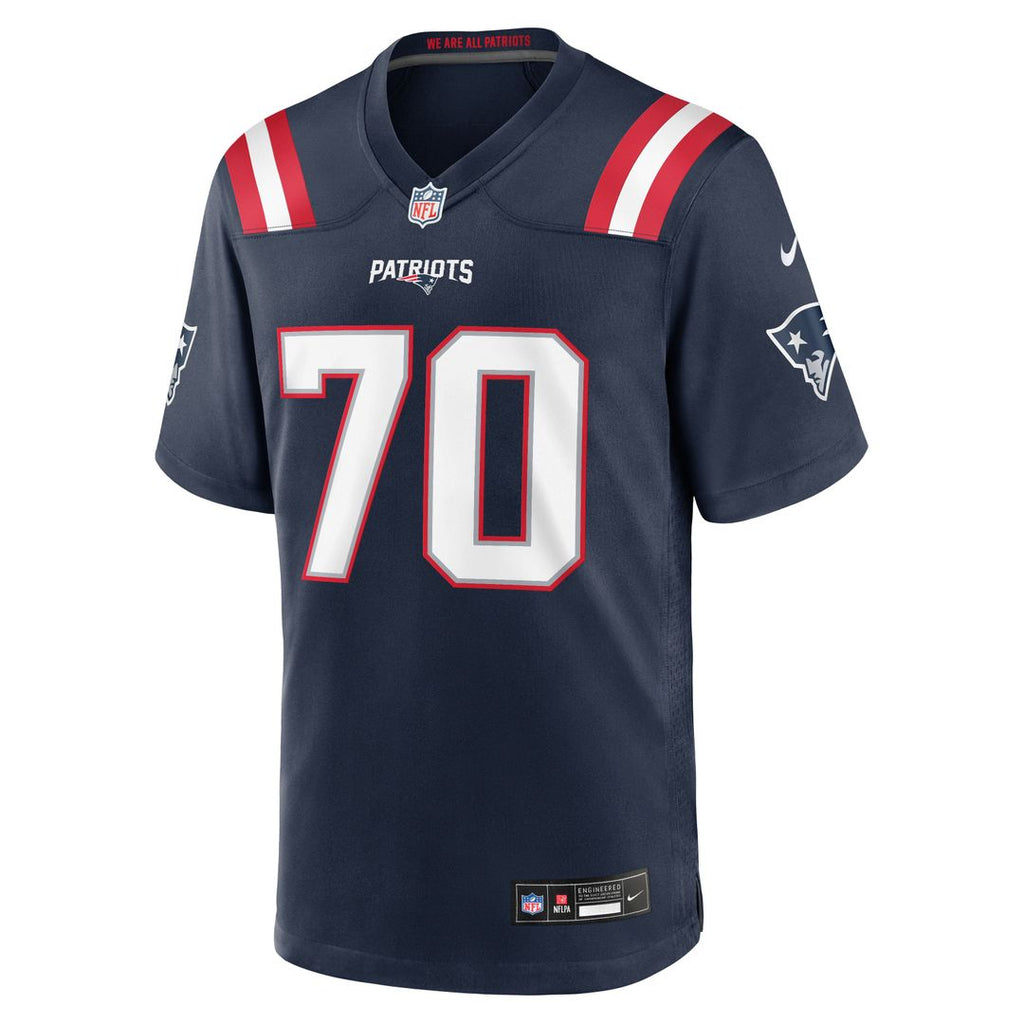 Men's New England Patriots Greg Van Roten Nike Navy Team Game Jersey