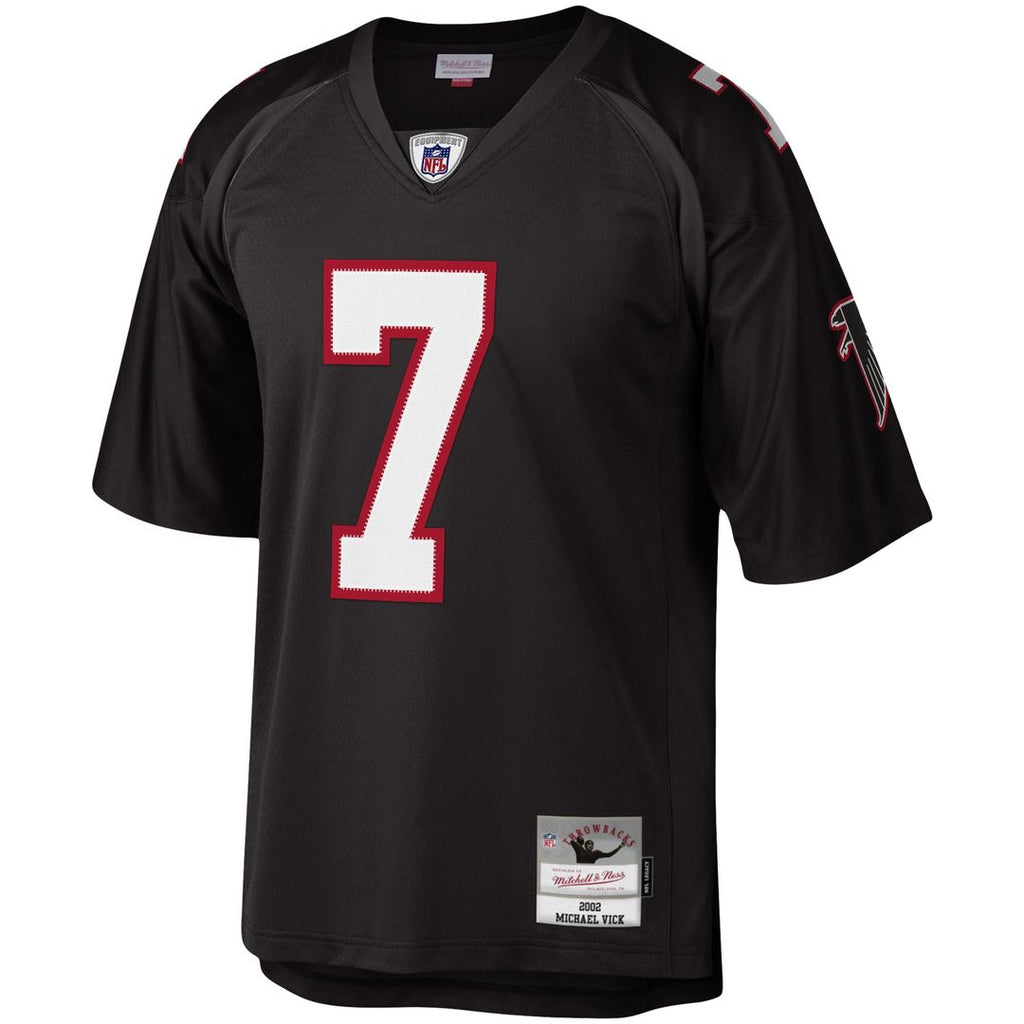 Men's Atlanta Falcons Michael Vick Mitchell & Ness Black Legacy Replica Jersey