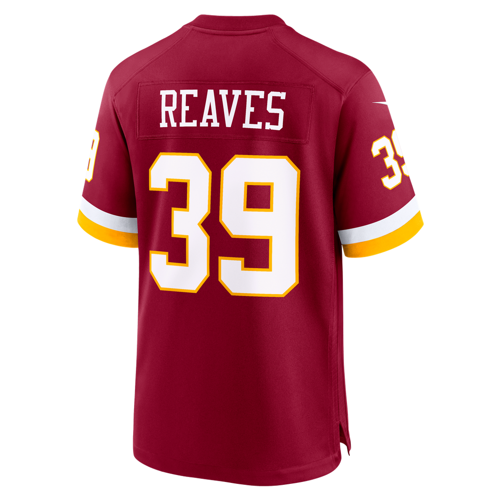 Men's Washington Commanders Jeremy Reaves Nike Black Hail Raiser Alternate Game Jersey