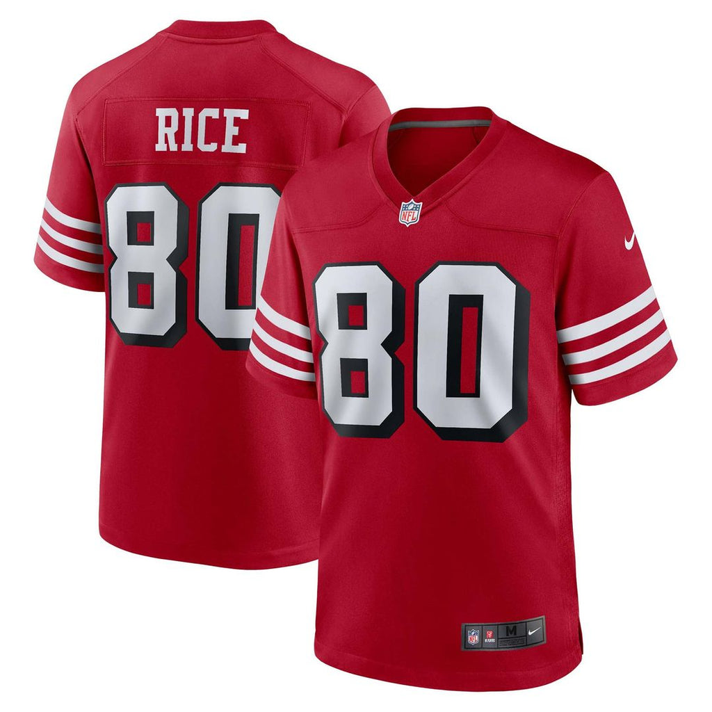 Men's San Francisco 49ers Jerry Rice Nike Scarlet Retired Player Alternate Game Jersey
