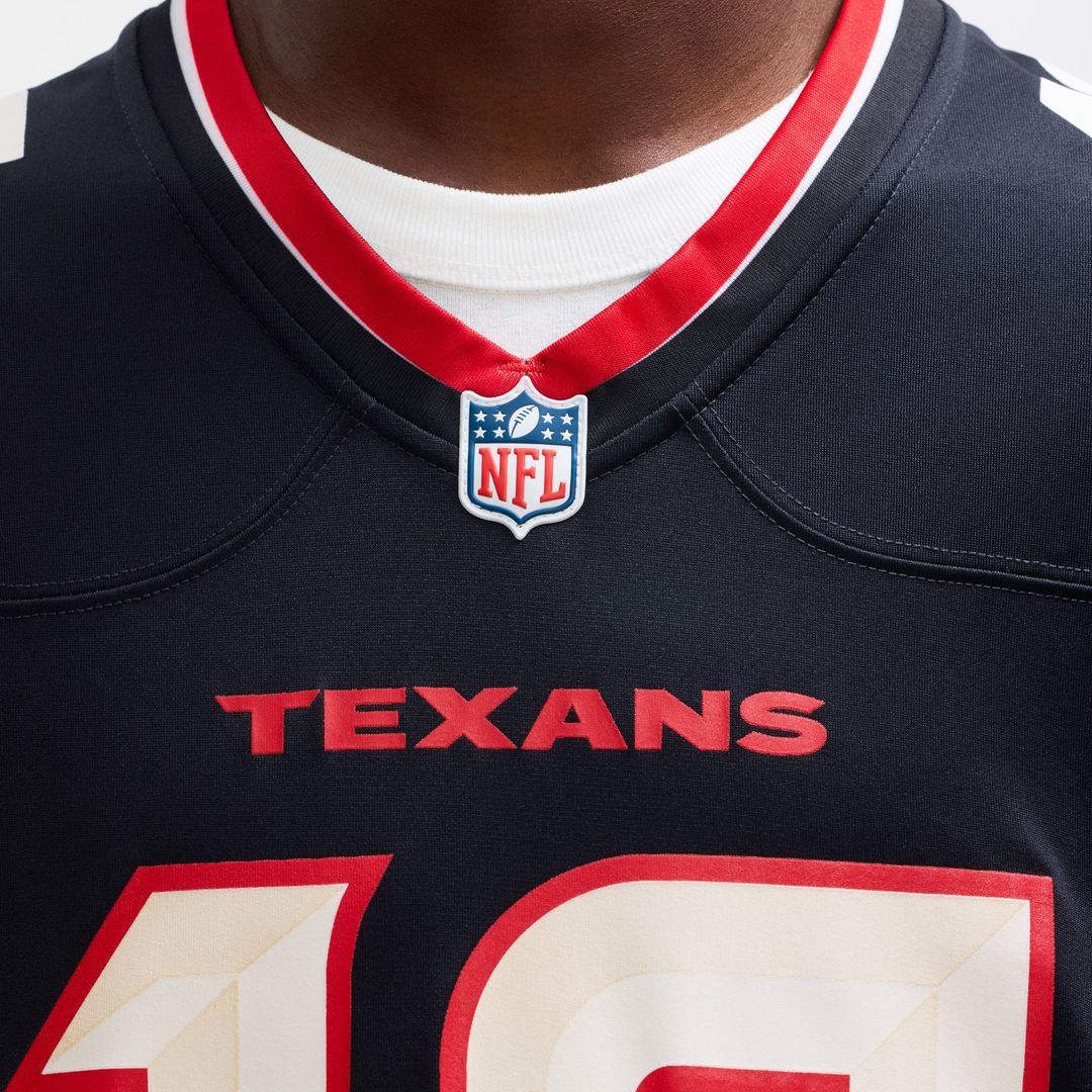 Men's Houston Texans Nico Collins Nike Navy Game Jersey