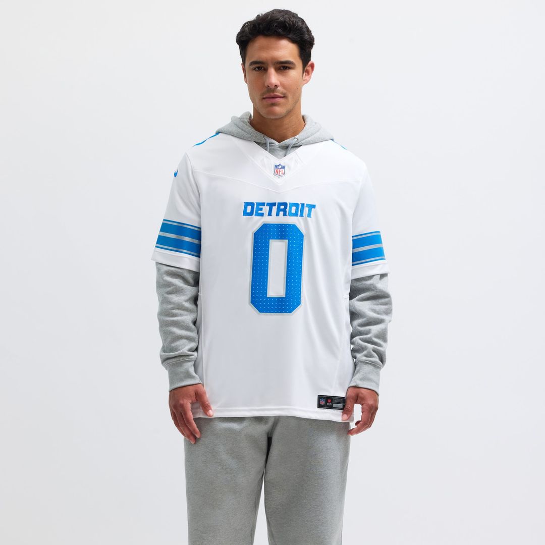Men's Detroit Lions Jahmyr Gibbs Nike Black 2nd Alternate Vapor F.U.S.E. Limited Jersey