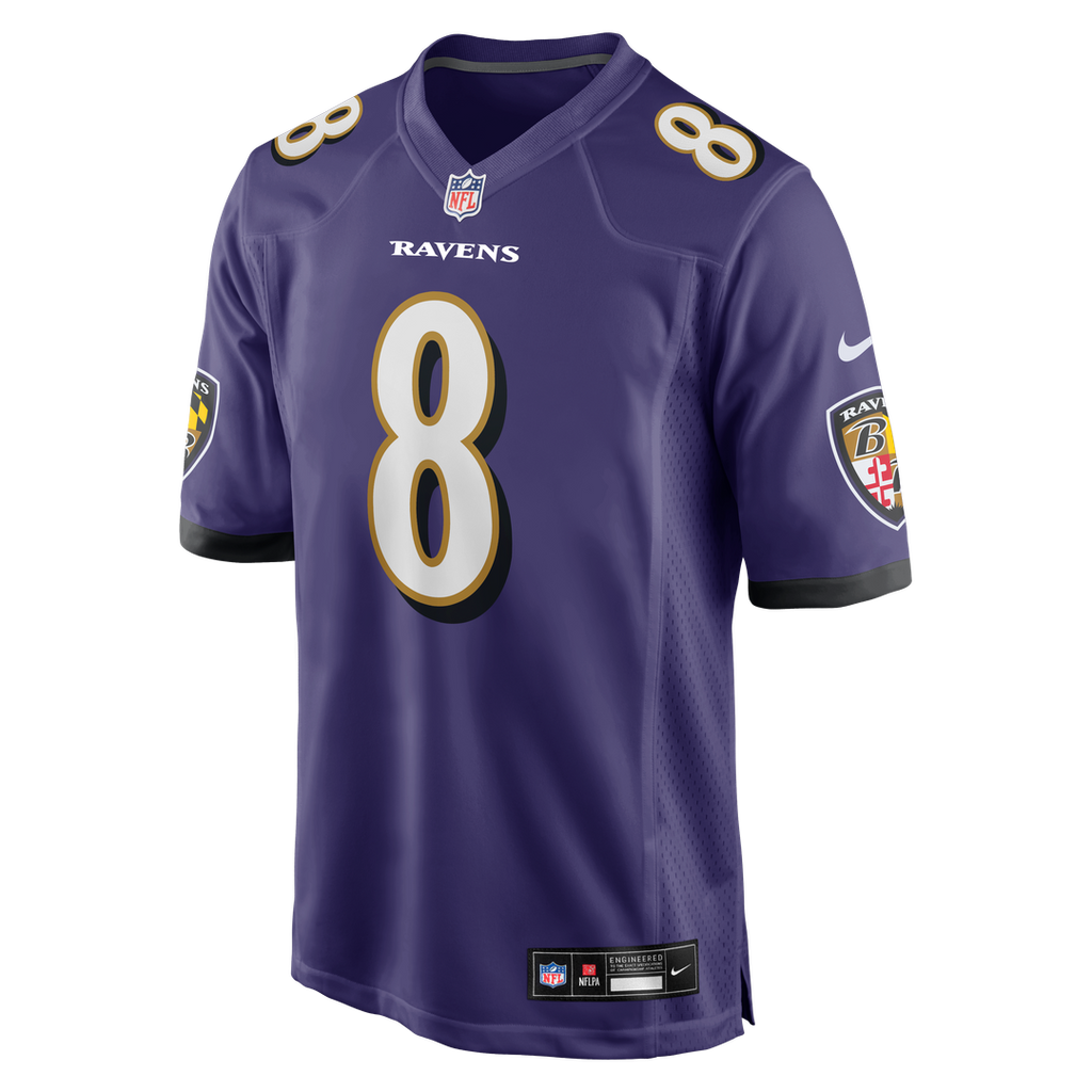 Men's Baltimore Ravens Lamar Jackson Nike Purple Game Jersey