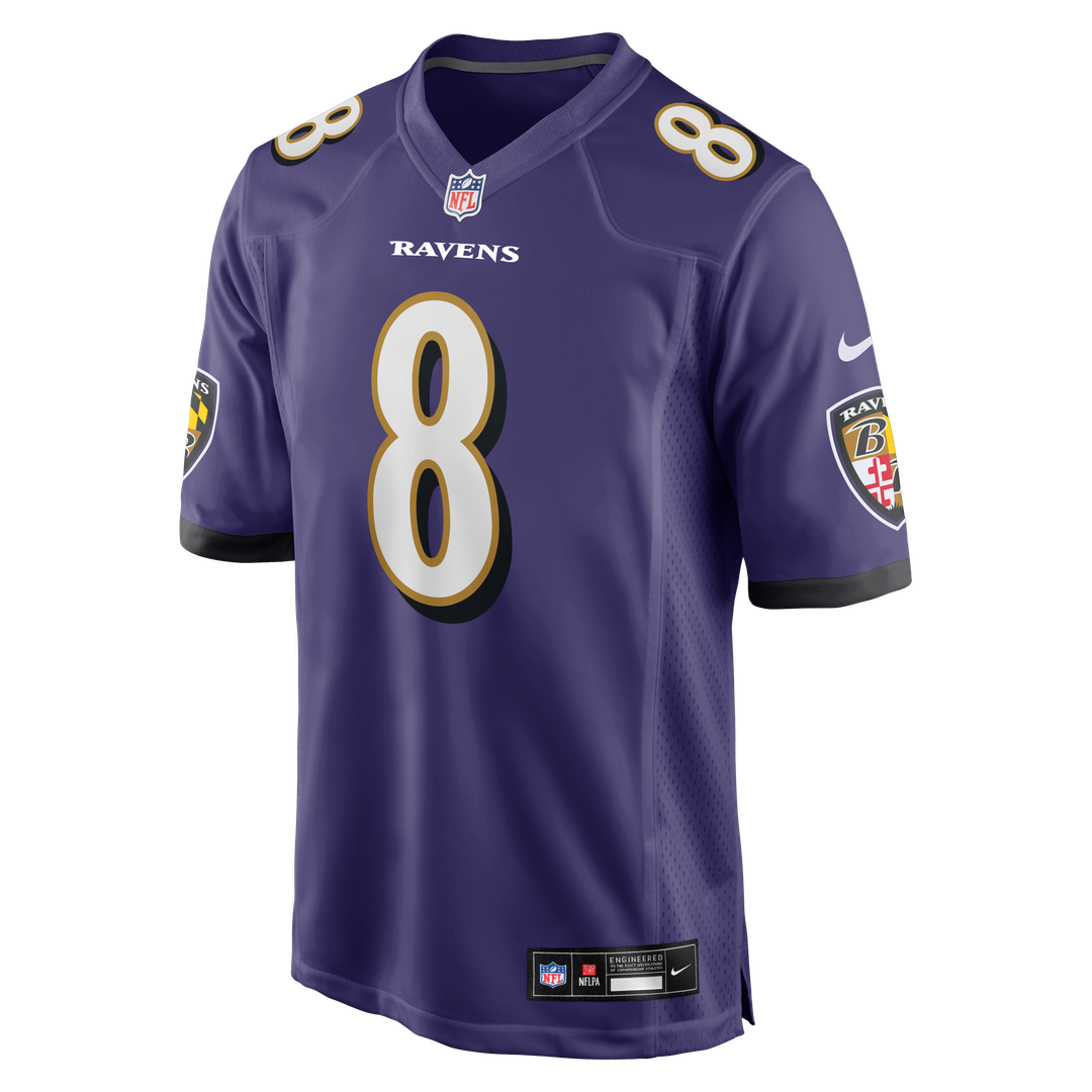 Men's Baltimore Ravens Lamar Jackson Nike Purple Game Jersey