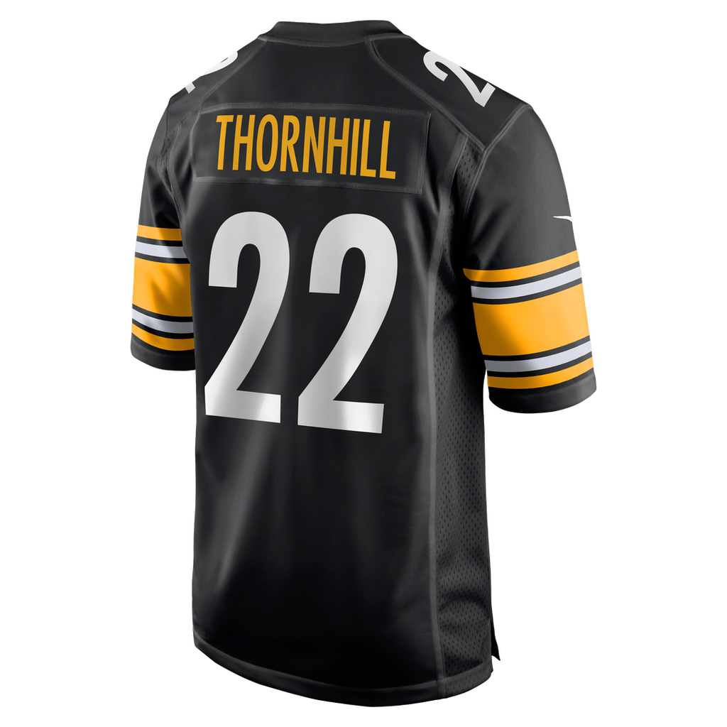 Men's Pittsburgh Steelers Juan Thornhill Nike  Black Team Game Jersey