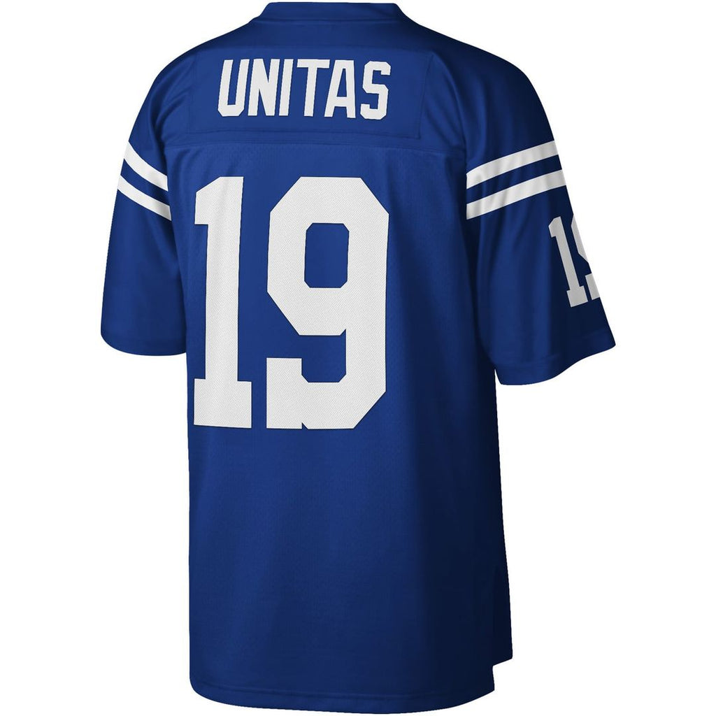 Men's Baltimore Colts Johnny Unitas Mitchell & Ness Royal Legacy Replica Jersey