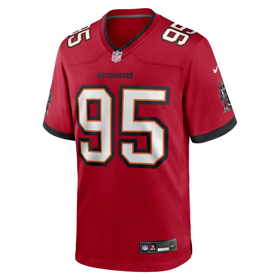 Men's Tampa Bay Buccaneers Elijah Roberts Nike  Red Team Game Jersey