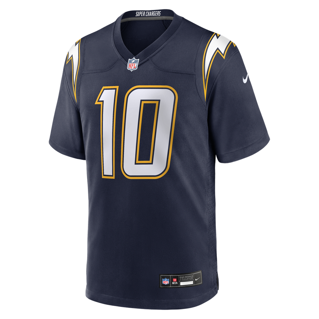 Men's Los Angeles Chargers Justin Herbert Nike Navy Alternate Super Chargers Game Player Jersey