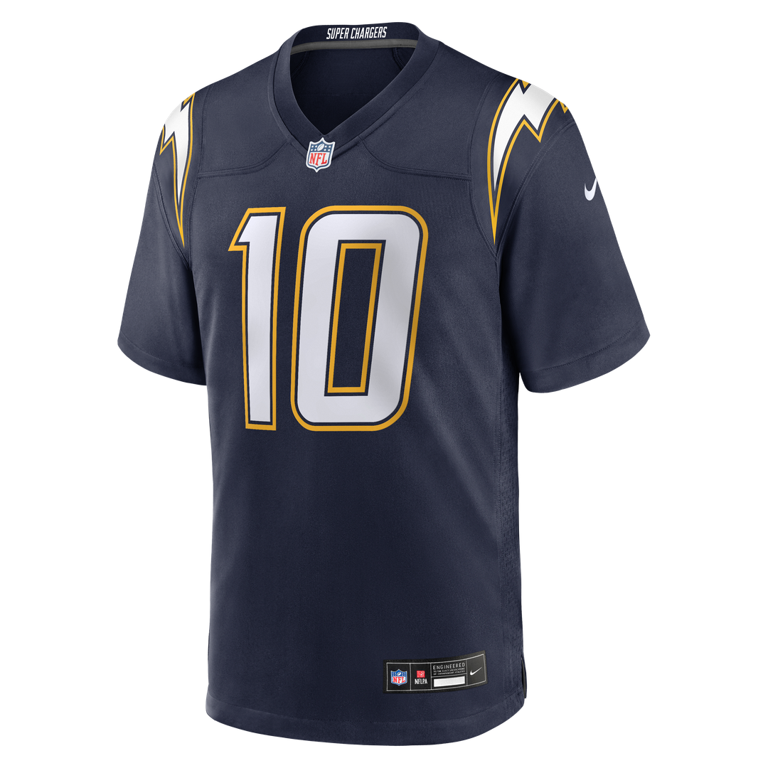 Men's Los Angeles Chargers Justin Herbert Nike Navy Alternate Super Chargers Game Player Jersey