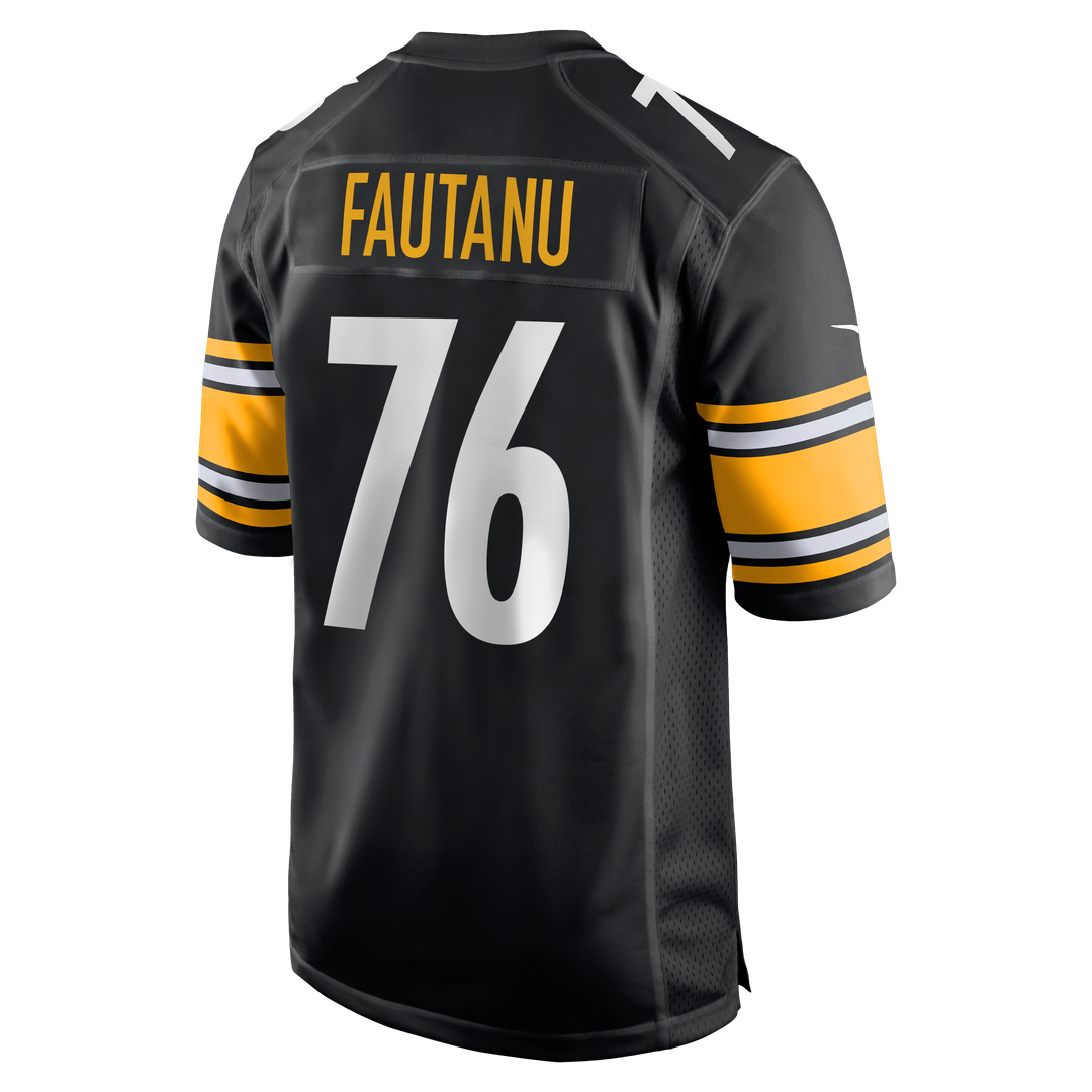Men's Pittsburgh Steelers Troy Fautanu Nike Black  Player Game Jersey