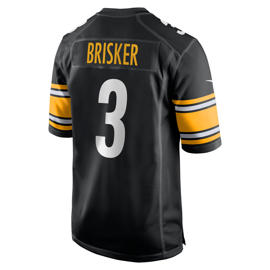 Men's Pittsburgh Steelers Jaquan Brisker Nike Black Team Game Jersey