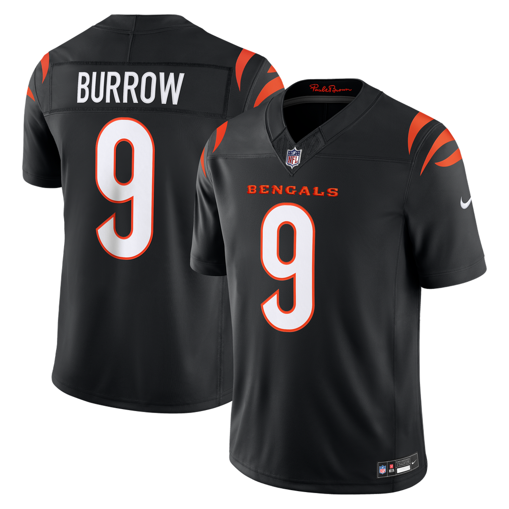 Men's Cincinnati Bengals Joe Burrow Nike Black Team Vapor F.U.S.E. Stitched Limited Jersey