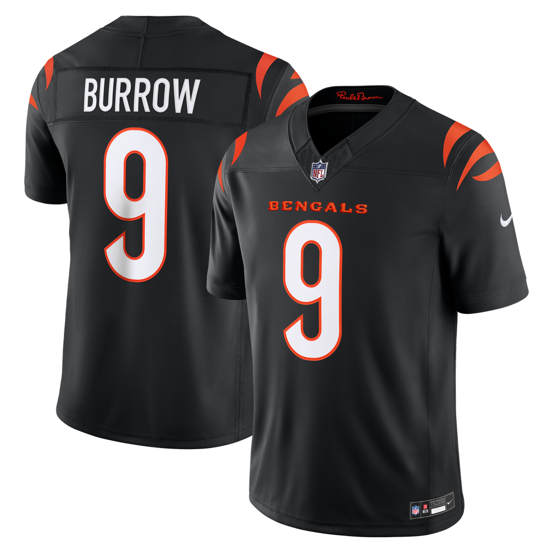 Men's Cincinnati Bengals Joe Burrow Nike White Vapor F.U.S.E. Stitched Limited Jersey