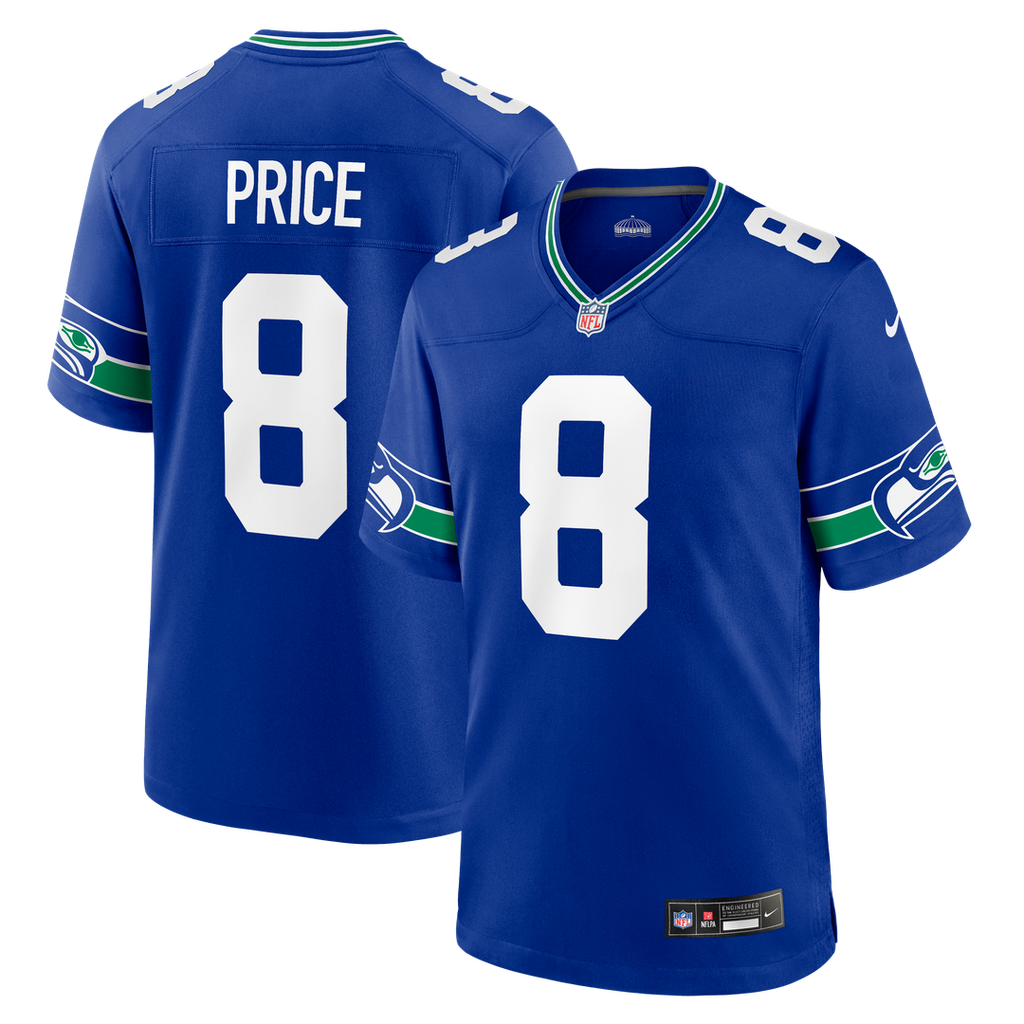 Men's Seattle Seahawks Jadarian Price Nike Royal Alternate Game Jersey