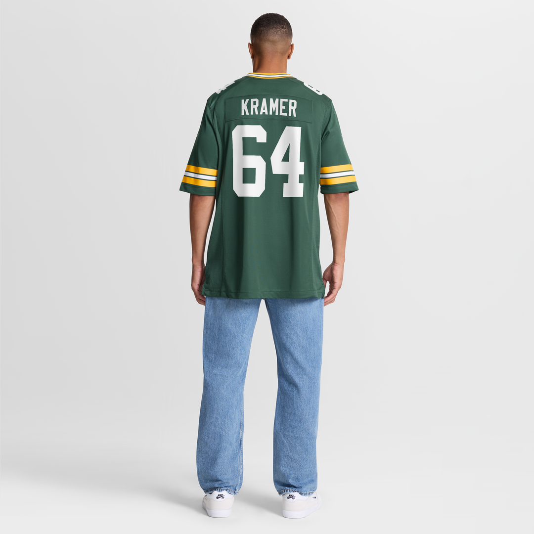 Men's Green Bay Packers Jerry Kramer Nike Green Game Retired Player Jersey