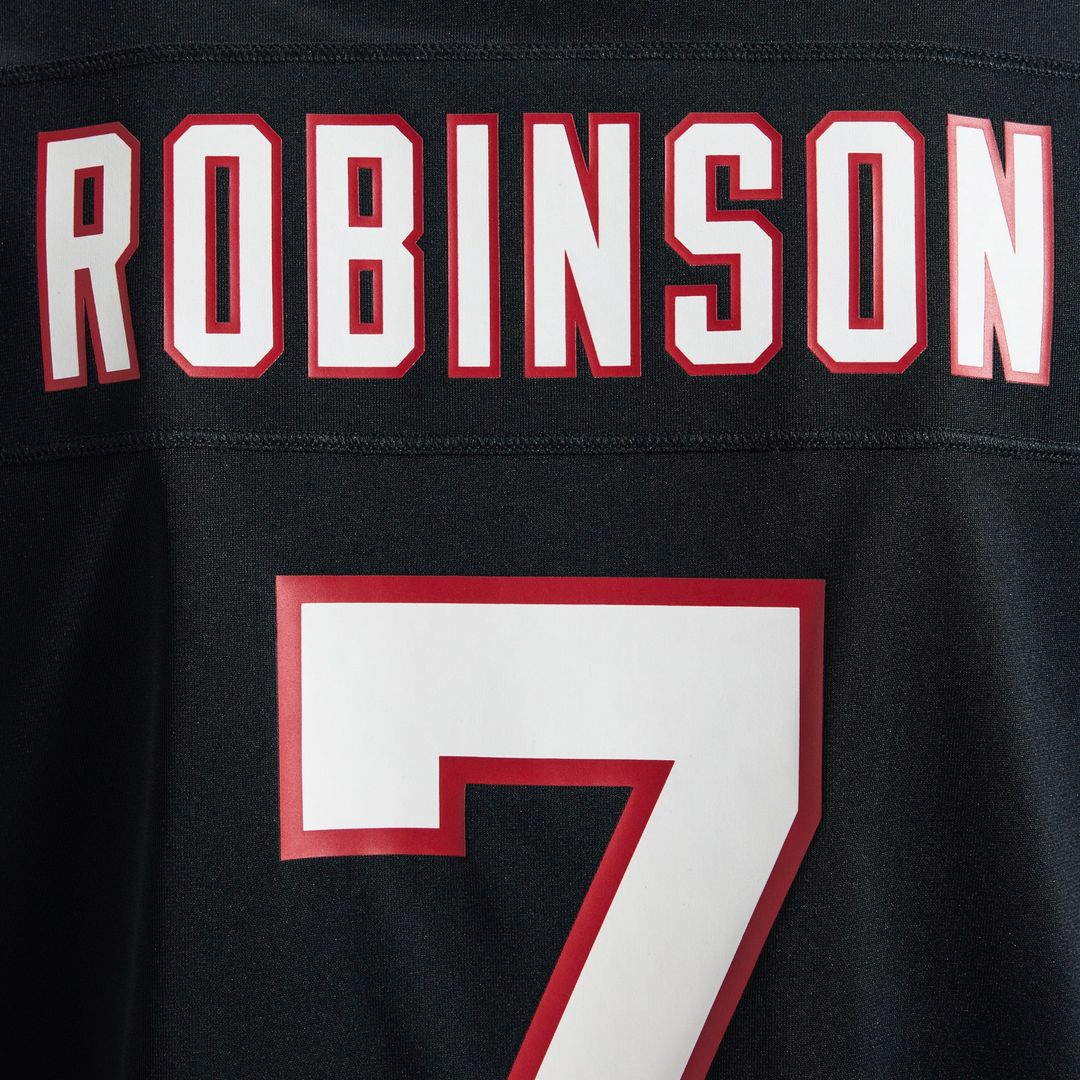 Men's Atlanta Falcons Bijan Robinson Nike Black  Throwback Game Jersey