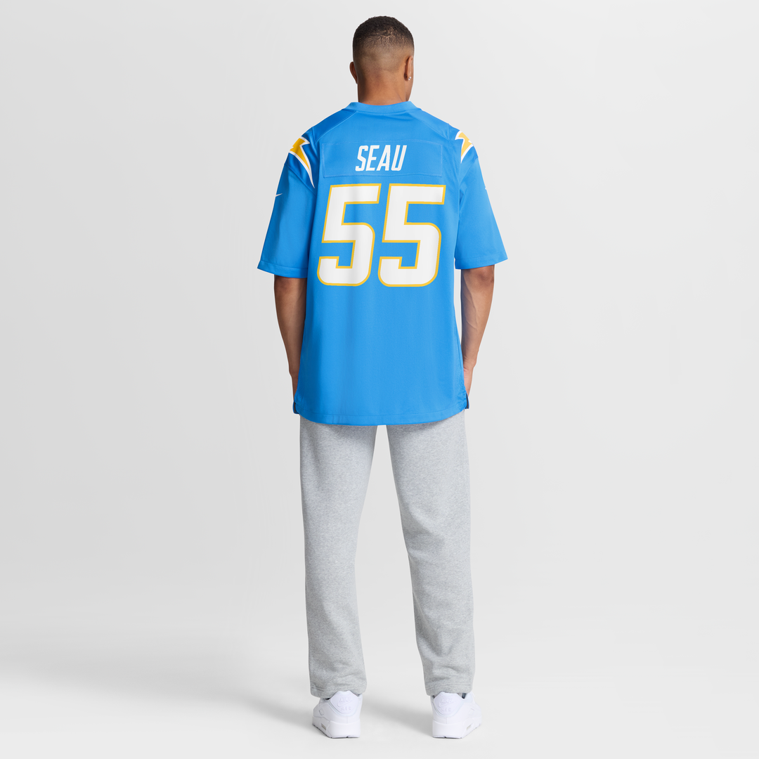 Men's Los Angeles Chargers Junior Seau Nike Powder Blue Game Retired Player Jersey