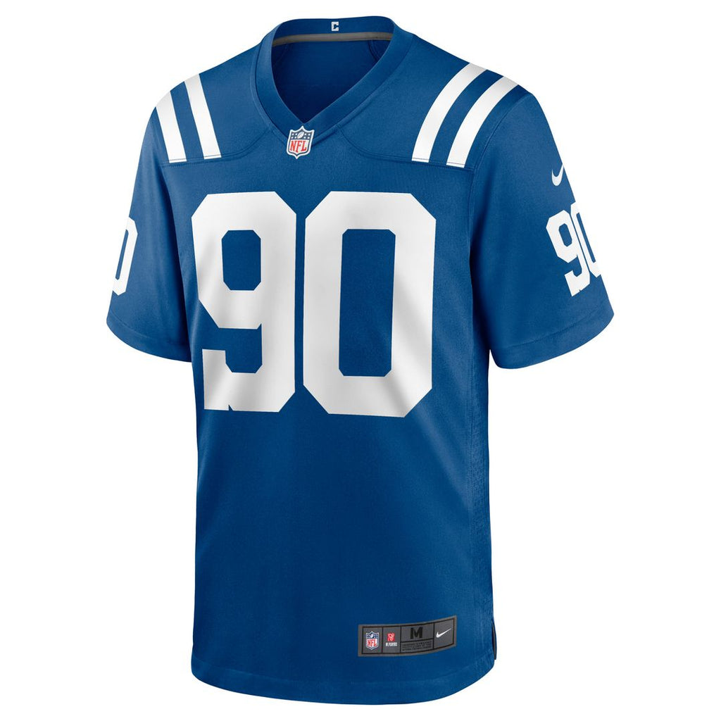 Men's Indianapolis Colts Grover Stewart Nike Blue Alternate Game Jersey