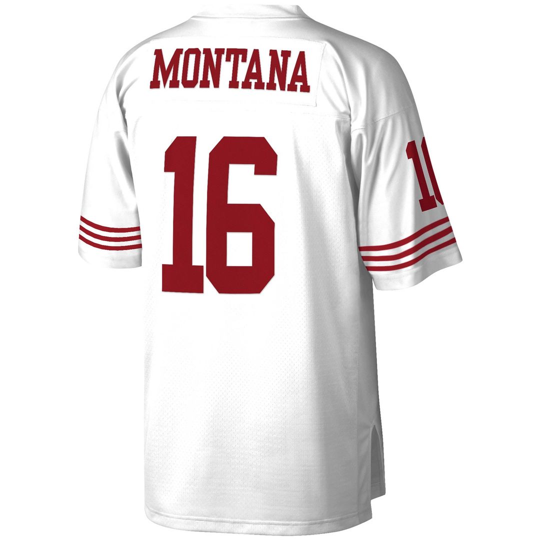 Men's San Francisco 49ers Joe Montana Mitchell & Ness White 1990 Legacy Replica Jersey