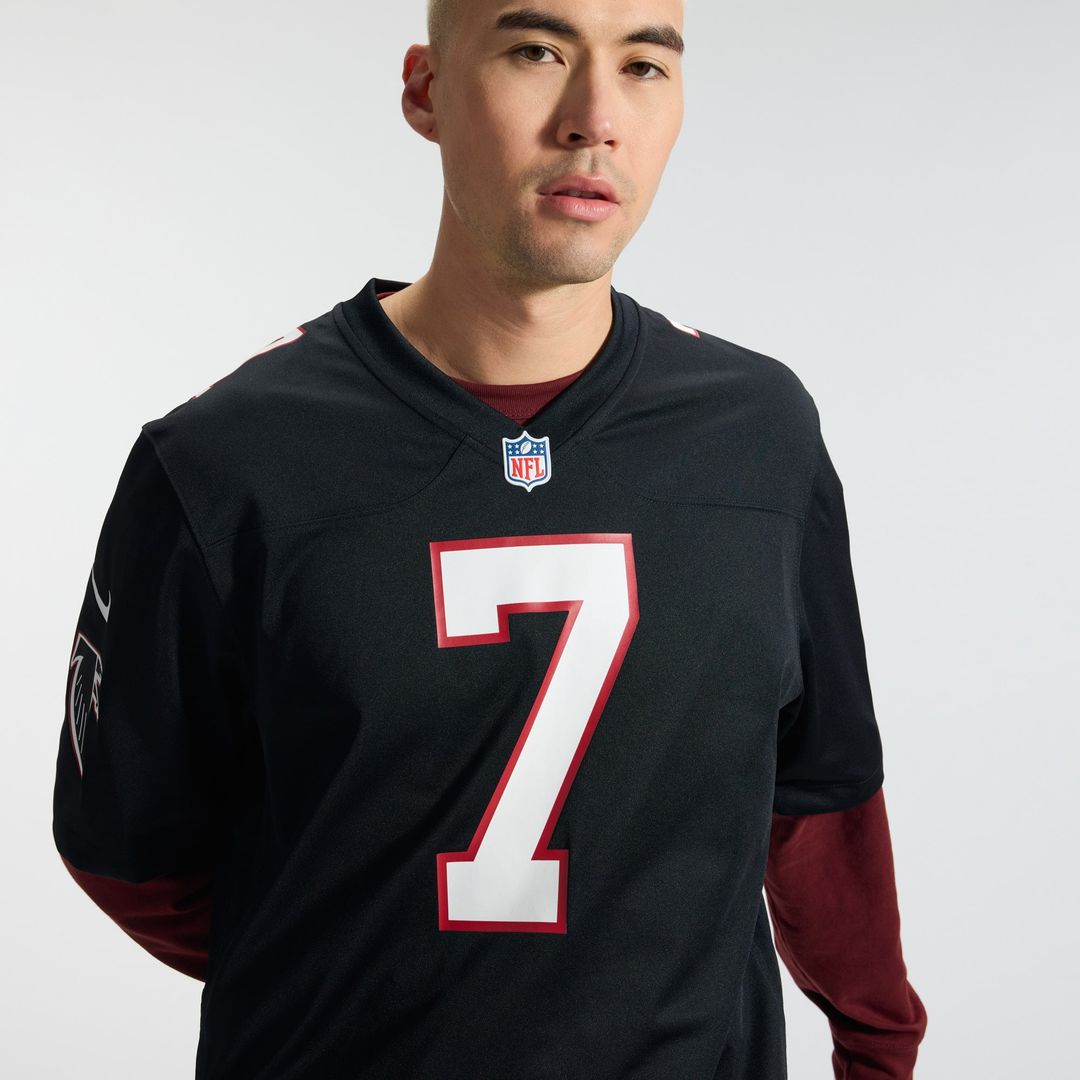 Men's Atlanta Falcons Bijan Robinson Nike Black  Throwback Game Jersey