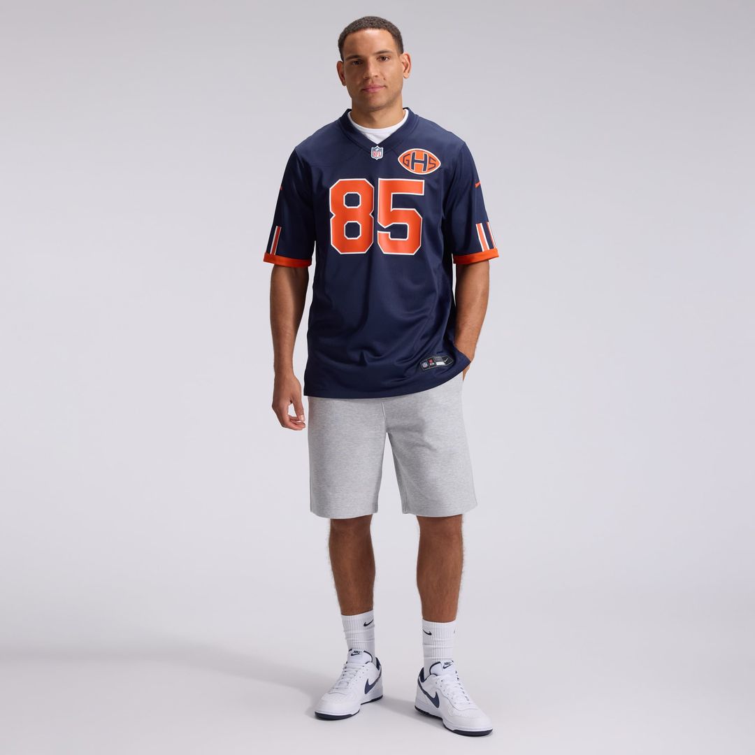 Men's Chicago Bears Cole Kmet Nike Navy 2026 Rivalries Collection Game Jersey