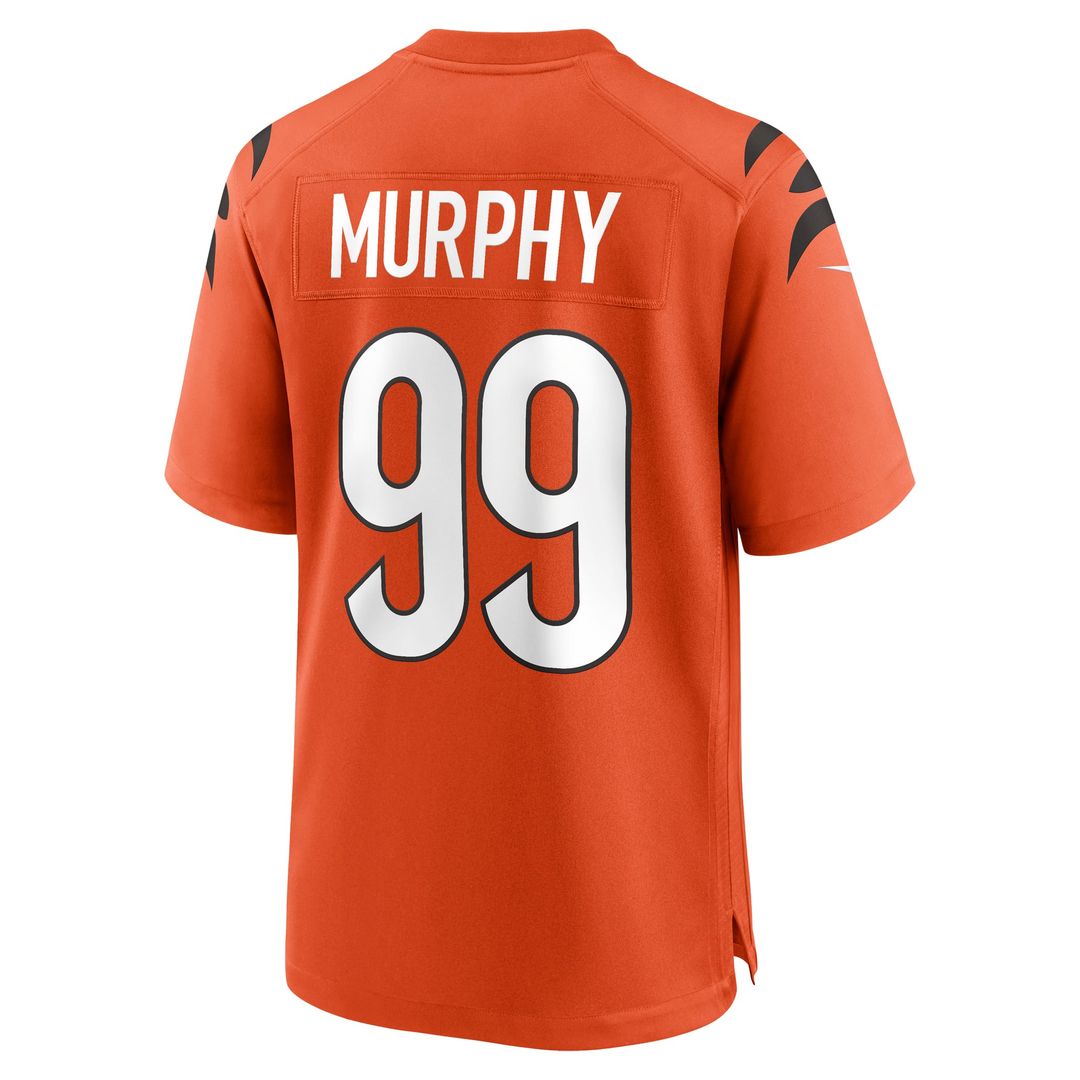 Men's Cincinnati Bengals Myles Murphy Nike Orange Alternate Game Jersey