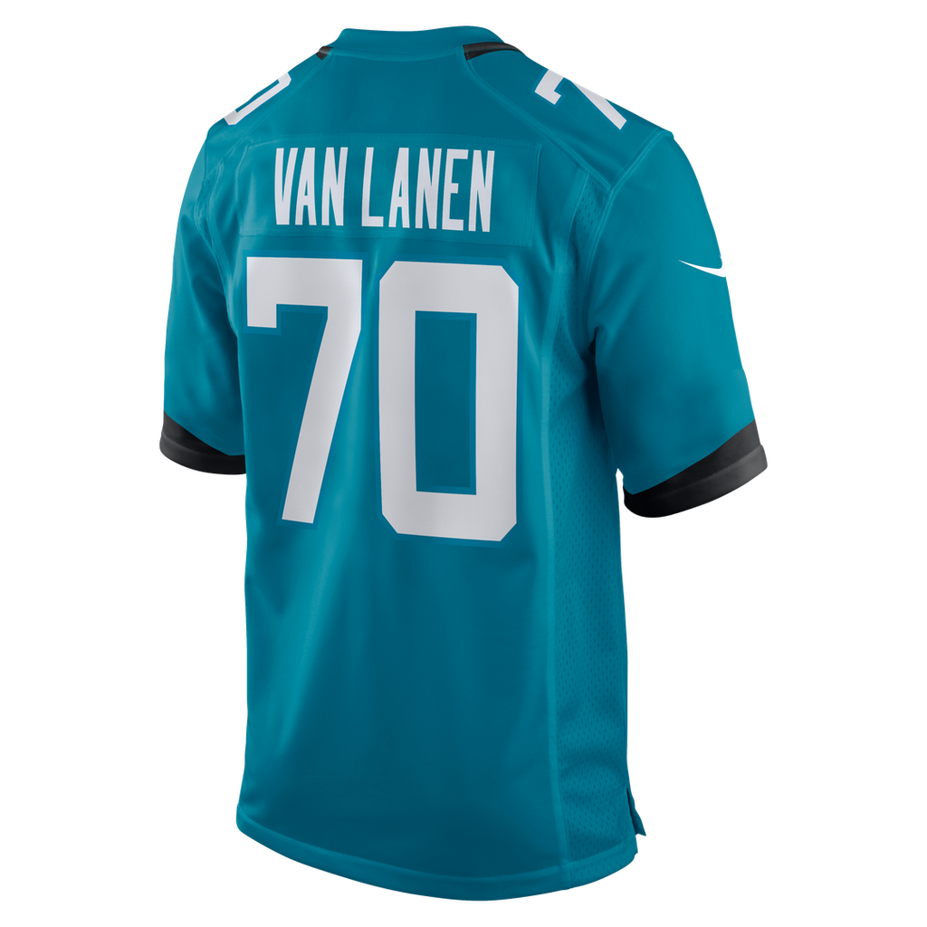 Men's Jacksonville Jaguars Cole Van Lanen Nike Teal Game Player Jersey
