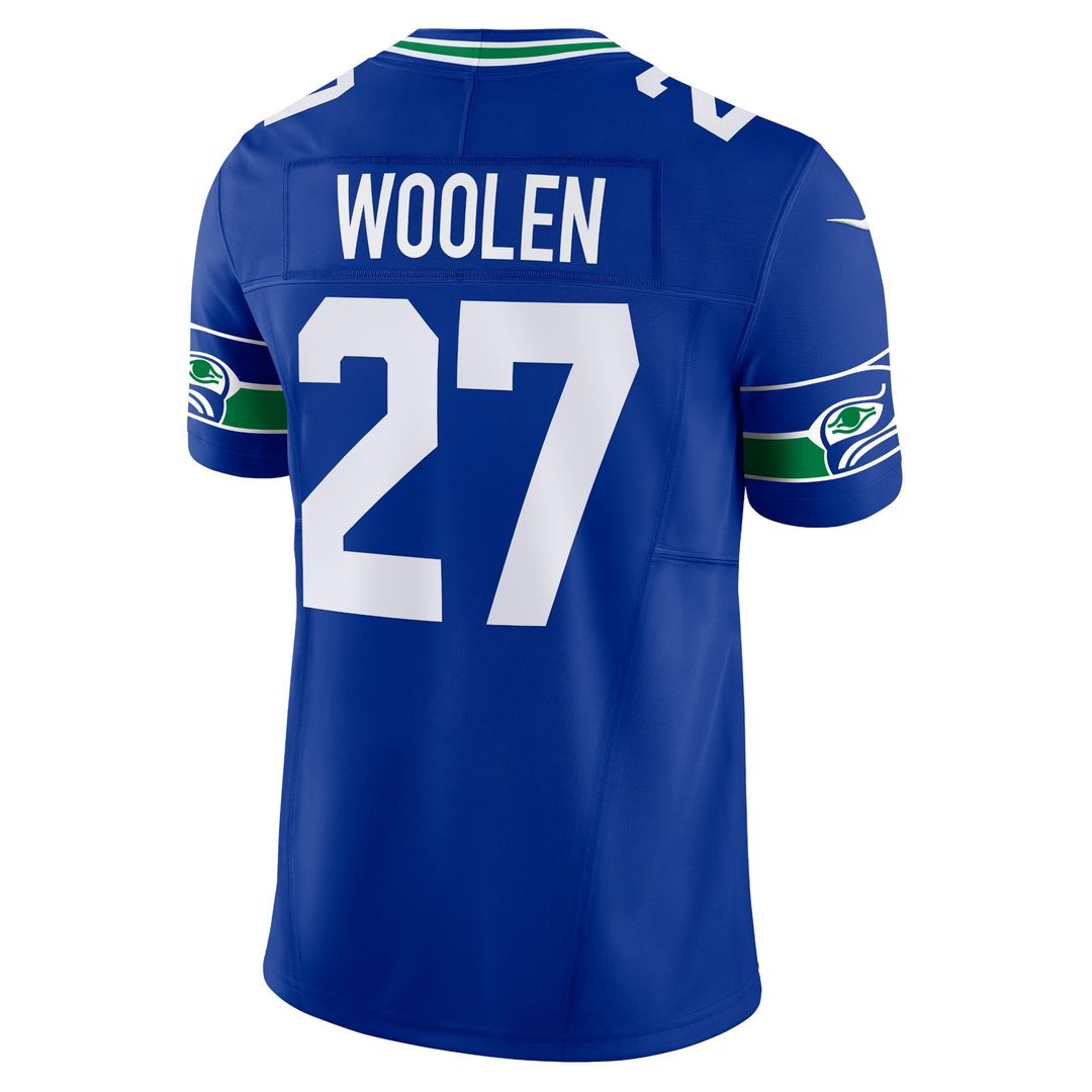 Men's Seattle Seahawks Tariq Woolen Nike Royal Alternate Vapor F.U.S.E. Limited Jersey