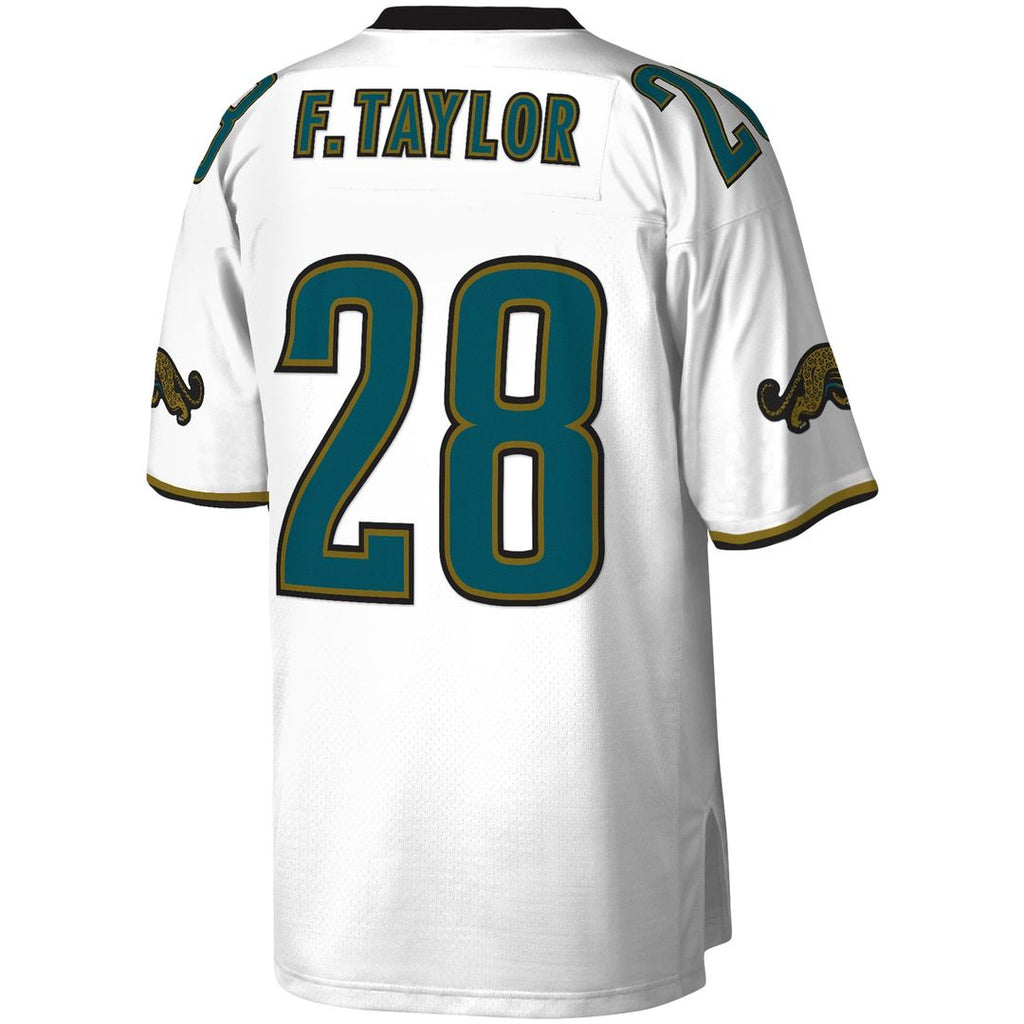 Men's Jacksonville Jaguars Fred Taylor Mitchell & Ness White Legacy Replica Jersey