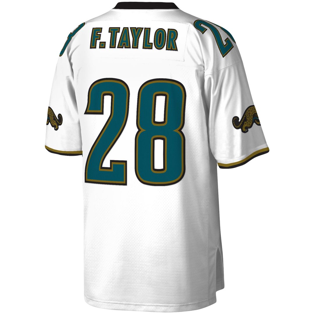Men's Jacksonville Jaguars Fred Taylor Mitchell & Ness White Legacy Replica Jersey