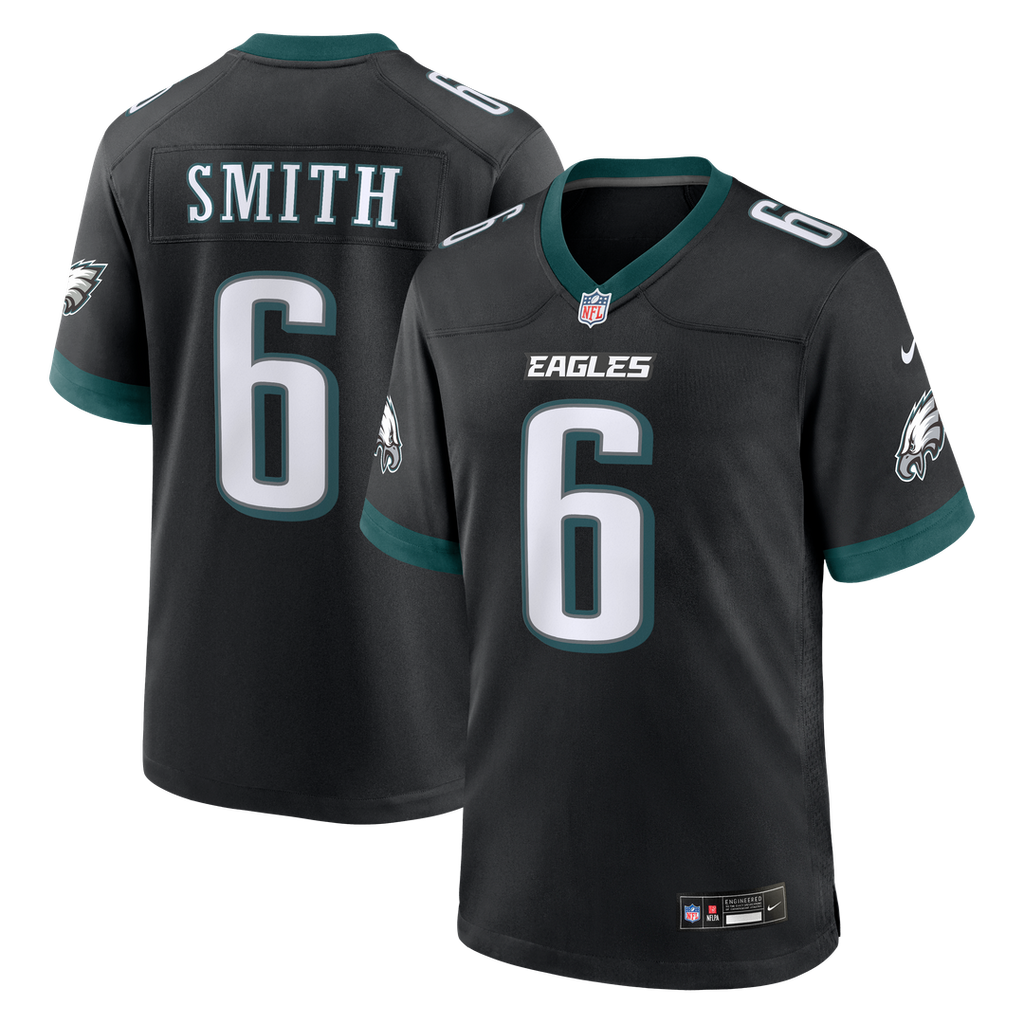 Men's Philadelphia Eagles DeVonta Smith Nike  Black Alternate Game Jersey