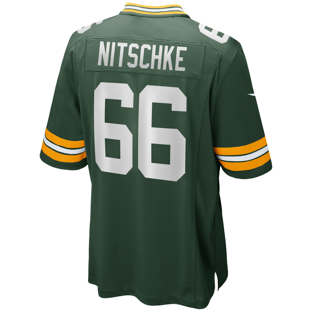 Men's Green Bay Packers Ray Nitschke Nike Green Game Retired Player Jersey