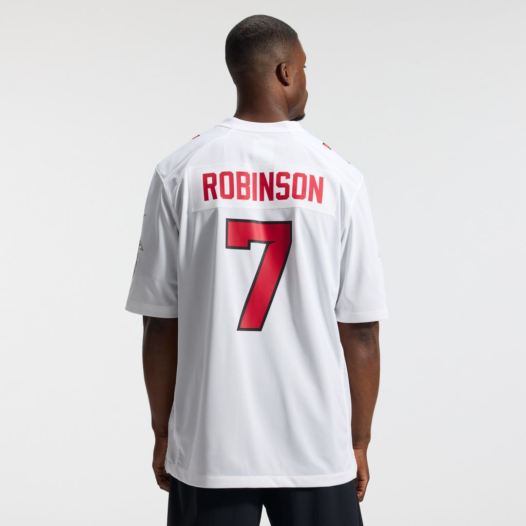 Men's Atlanta Falcons Bijan Robinson Nike White Game Jersey