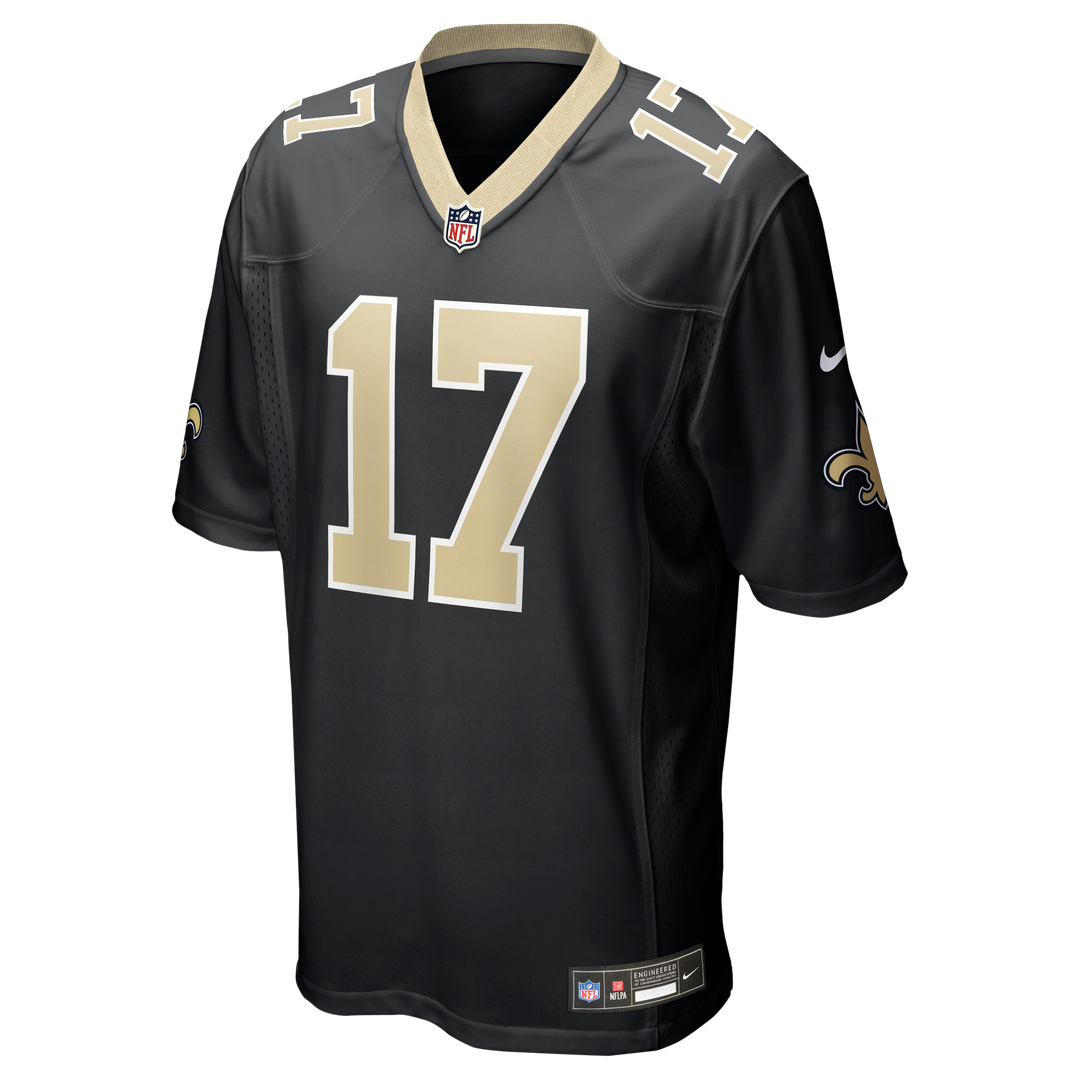 Men's New Orleans Saints Trey Palmer Nike  Black Team Game Jersey
