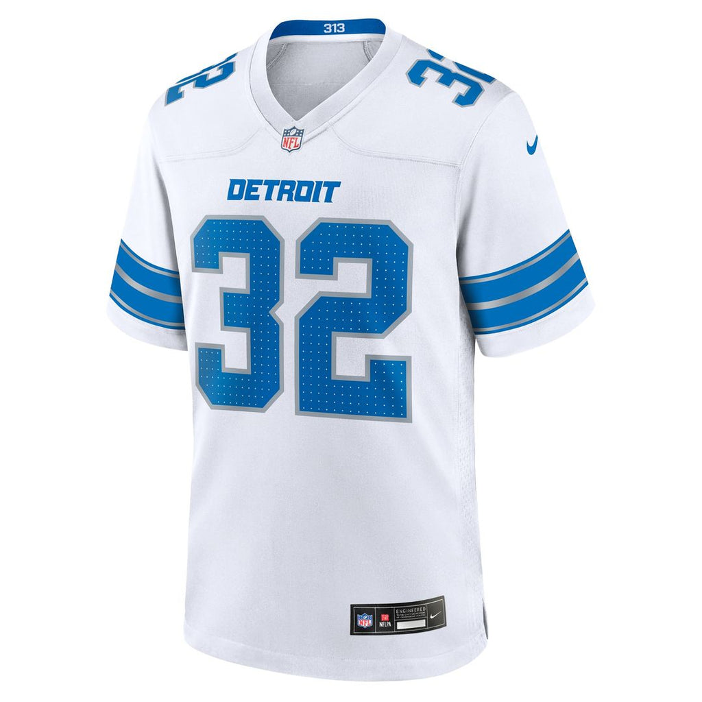Men's Detroit Lions Brian Branch Nike  White White Game Jersey