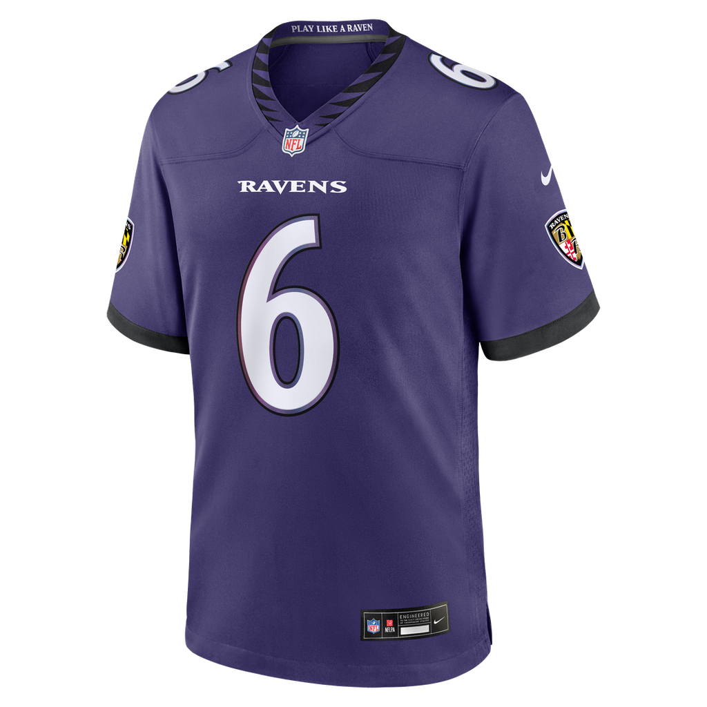 Men's Baltimore Ravens Ja'Kobi Lane Nike Purple Team Game Jersey