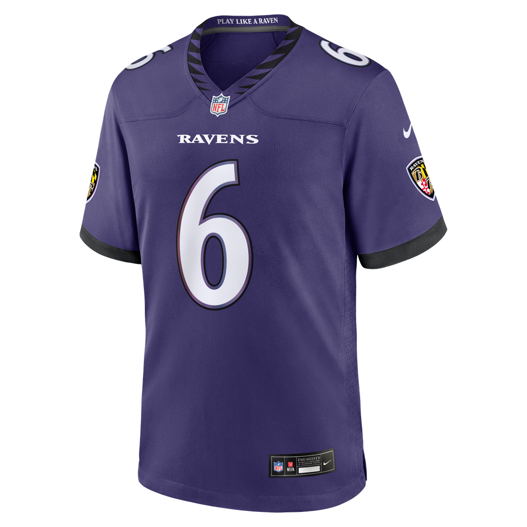 Men's Baltimore Ravens Ja'Kobi Lane Nike Purple Team Game Jersey