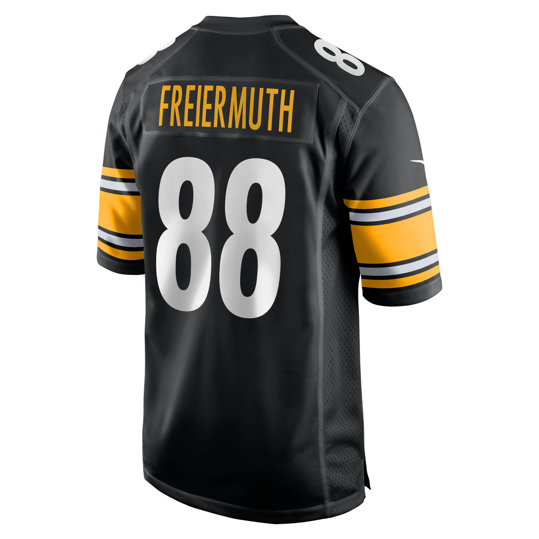 Men's Pittsburgh Steelers Pat Freiermuth Nike Black Game Jersey