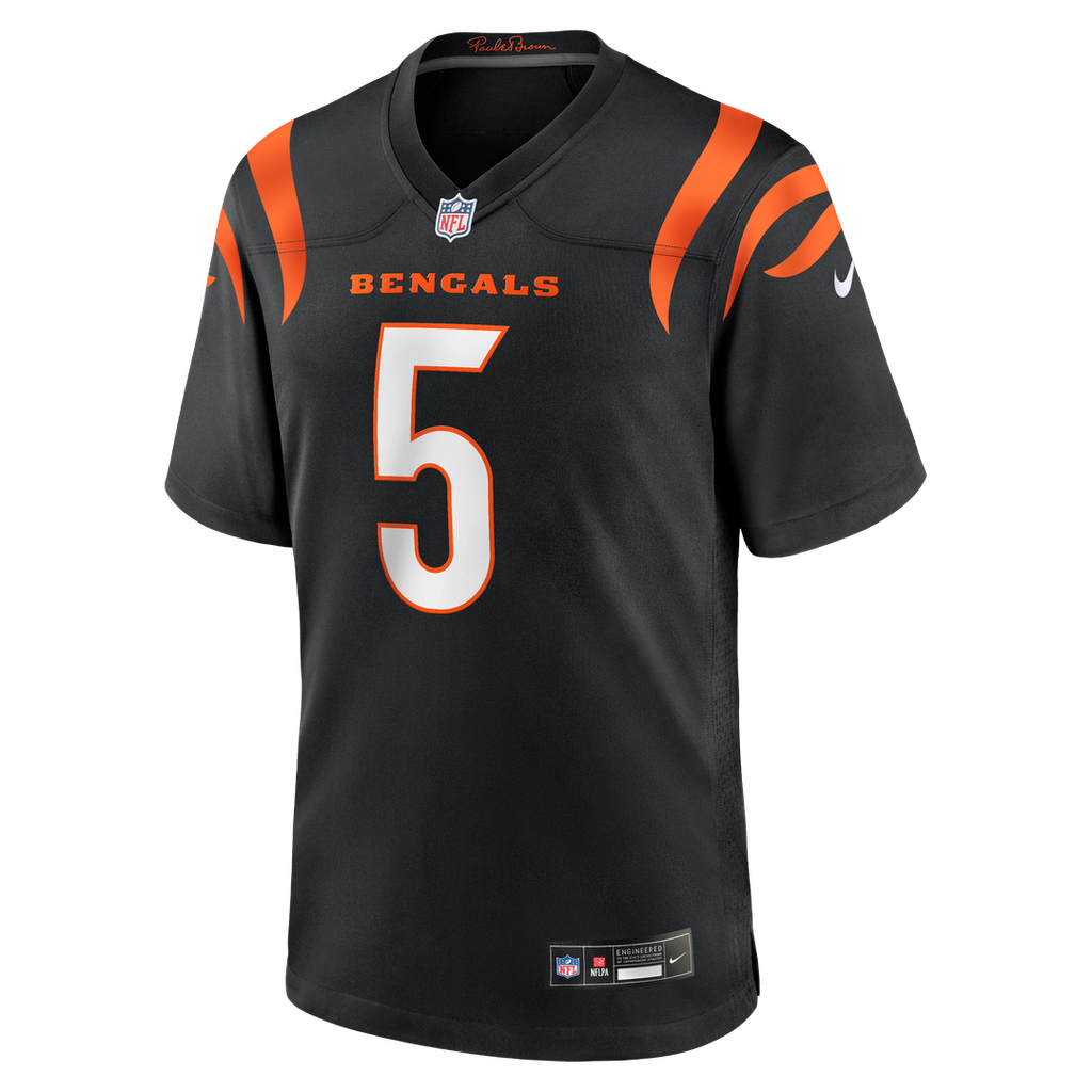 Men's Cincinnati Bengals Tee Higgins Nike Black Game Player Jersey