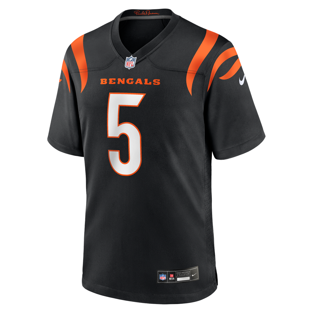Men's Cincinnati Bengals Tee Higgins Nike Black Game Player Jersey