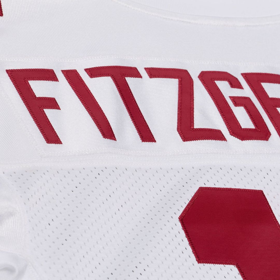 Men's Arizona Cardinals Larry Fitzgerald Mitchell & Ness White 2004 Authentic Throwback Jersey